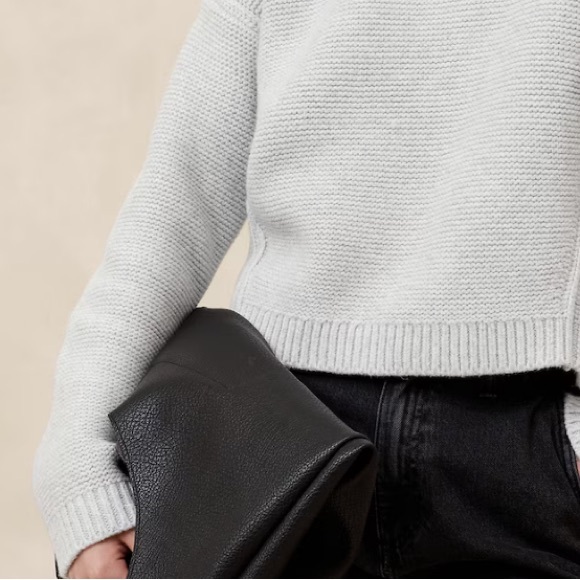 NWT BANANA REPUBLIC TEXTURED STITCH PULLOVER SWEATER - Picture 5 of 9